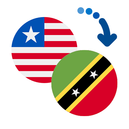 How to send money from Liberia to Saint Kitts And Nevis