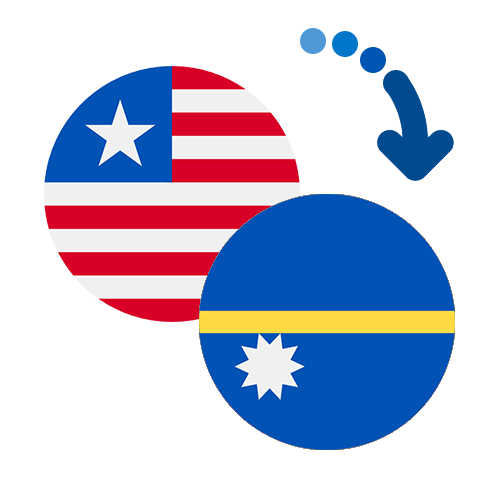 Wie kann man online Geld von Liberia nach Nauru senden?
