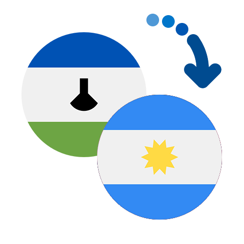 How to send money from Lesotho to Argentina