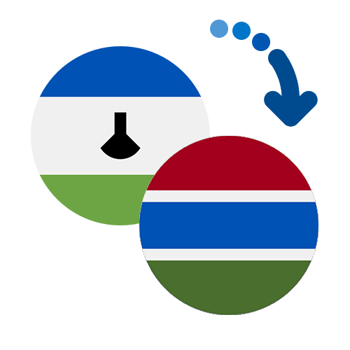 Wie kann man online Geld von Lesotho nach Gambia senden?