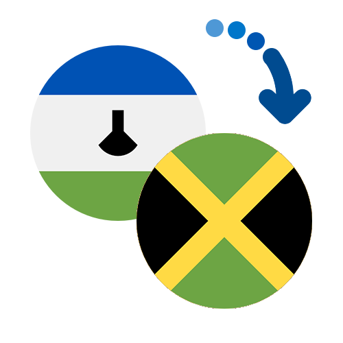 Wie kann man online Geld von Lesotho nach Jamaika senden?