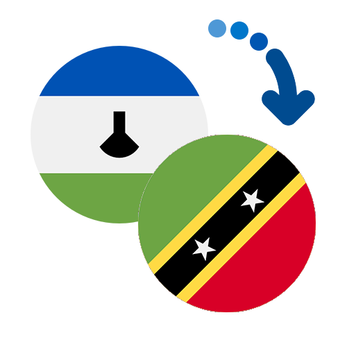 How to send money from Lesotho to Saint Kitts And Nevis