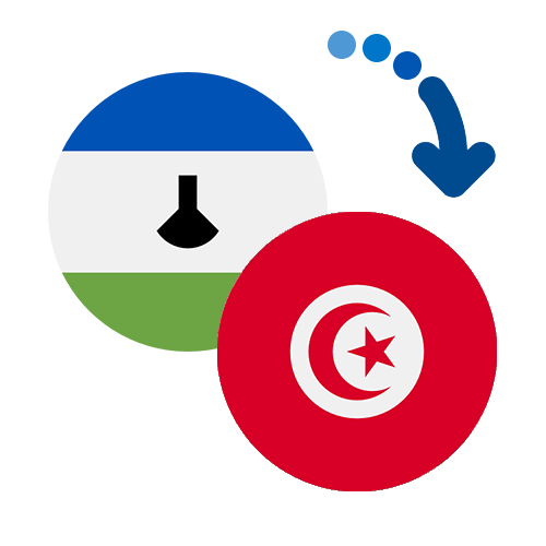 Wie kann man online Geld von Lesotho nach Tunesien senden?