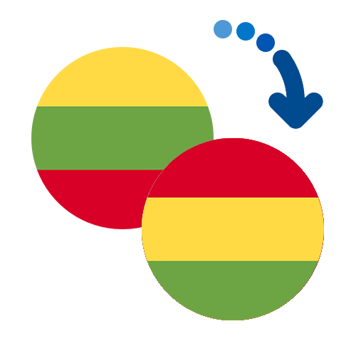 Wie kann man online Geld von Litauen nach Bolivien senden?