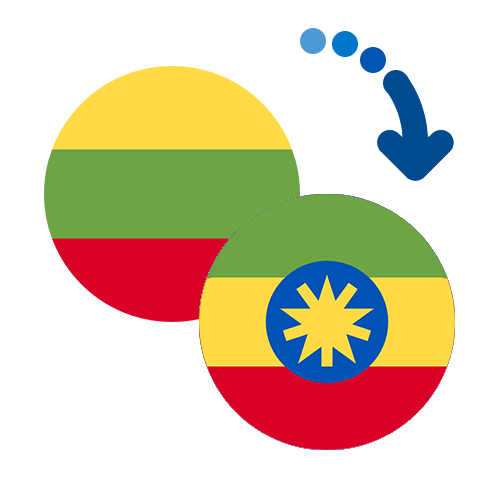 Wie kann man online Geld von Litauen nach Äthiopien senden?