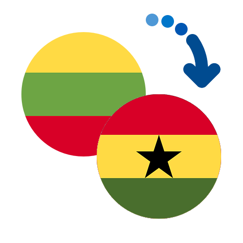 Wie kann man online Geld von Litauen nach Ghana senden?