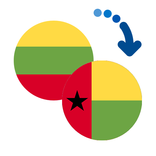 ¿Cómo mandar dinero de Lituania a Guinea-Bissau?
