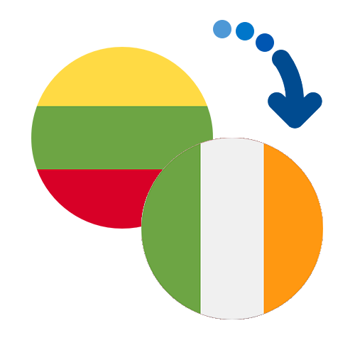 Wie kann man online Geld von Litauen nach Irland senden?