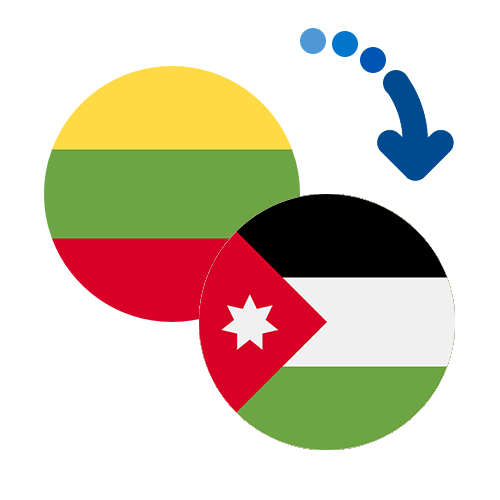Wie kann man online Geld von Litauen nach Jordanien senden?