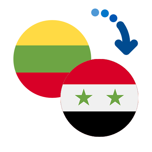 Wie kann man online Geld von Litauen nach Syrien senden?