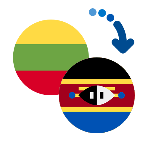 Wie kann man online Geld von Litauen nach Swasiland senden?