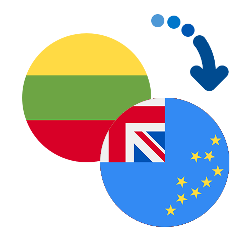 Wie kann man online Geld von Litauen nach Tuvalu senden?