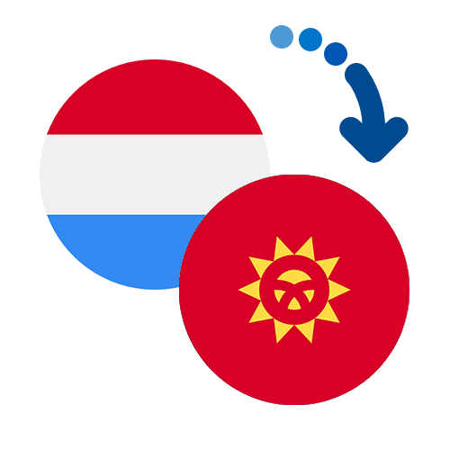 Wie kann man online Geld von Luxemburg nach Kirgisistan senden?