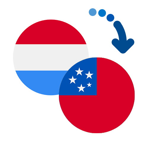 Wie kann man online Geld von Luxemburg nach Samoa senden?