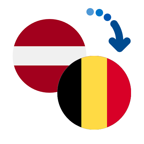 How to send money from Latvia to Belgium