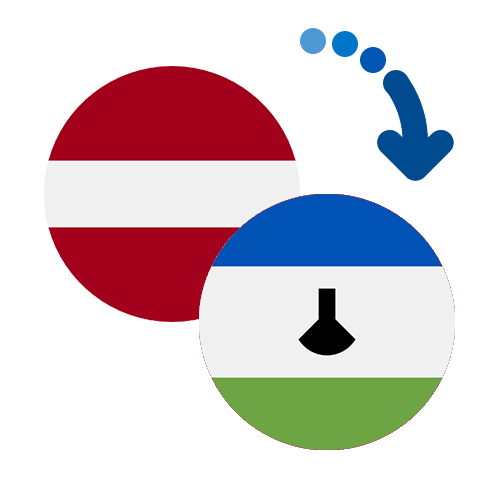 Wie kann man online Geld von Lettland nach Lesotho senden?