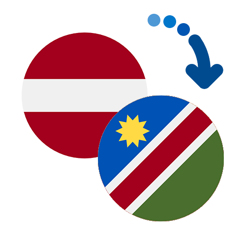 Jak wysłać pieniądze z Łotwy do Namibii online?