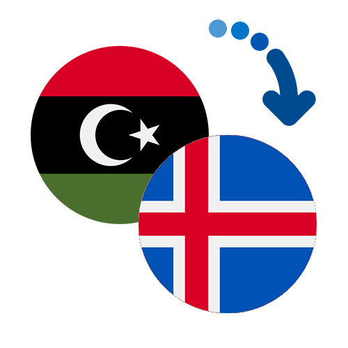 Wie kann man online Geld von Libyen nach Island senden?