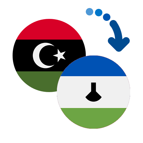 Wie kann man online Geld von Libyen nach Lesotho senden?