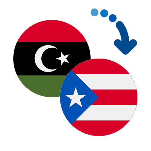 Wie kann man online Geld von Libyen nach Puerto Rico senden?