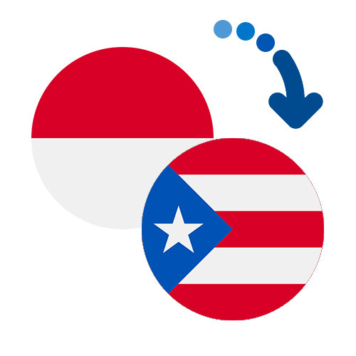 Wie kann man online Geld von Monaco nach Puerto Rico senden?