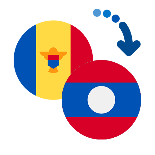 Wie kann man online Geld von Moldawien nach Laos senden?