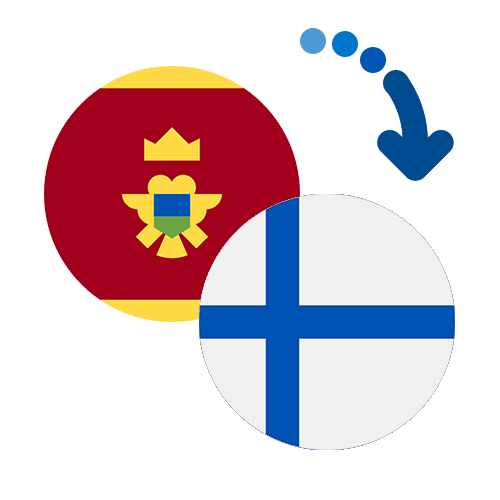 ¿Cómo mandar dinero de Montenegro a Finlandia?