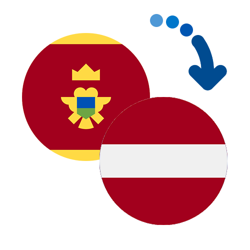 Wie kann man online Geld von Montenegro nach Lettland senden?