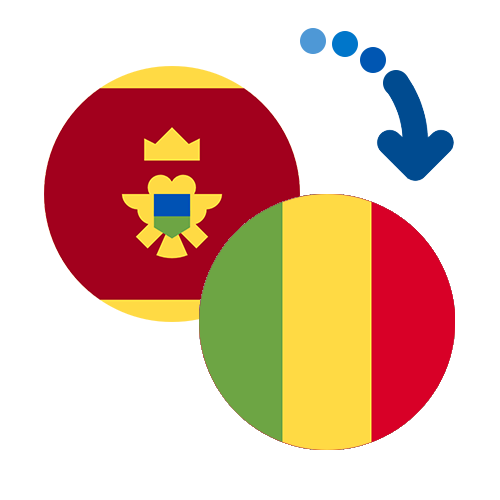 Wie kann man online Geld von Montenegro nach Mali senden?