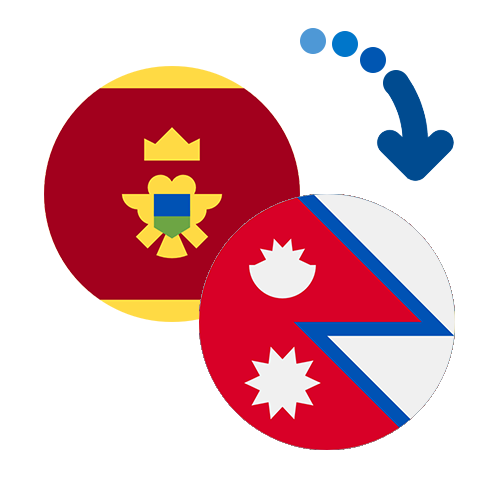 Wie kann man online Geld von Montenegro nach Nepal senden?