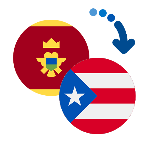 How to send money from Montenegro to Puerto Rico