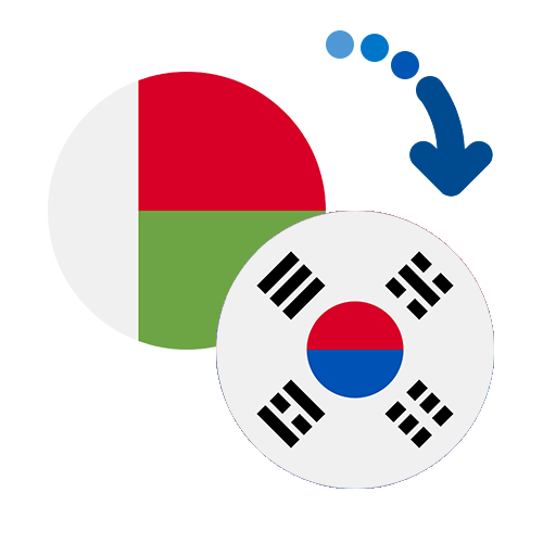 Wie kann man online Geld von Madagaskar nach Südkorea senden?