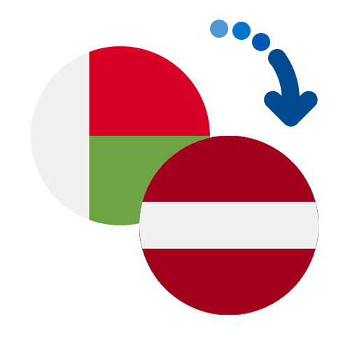 ¿Cómo mandar dinero de Madagascar a Letonia?
