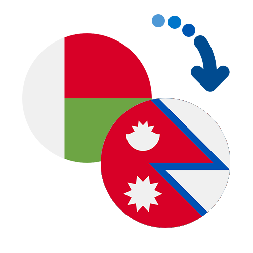 Wie kann man online Geld von Madagaskar nach Nepal senden?