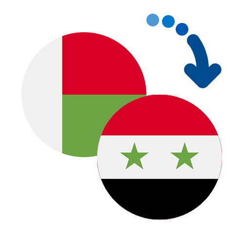 Wie kann man online Geld von Madagaskar nach Syrien senden?