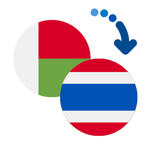 Wie kann man online Geld von Madagaskar nach Thailand senden?