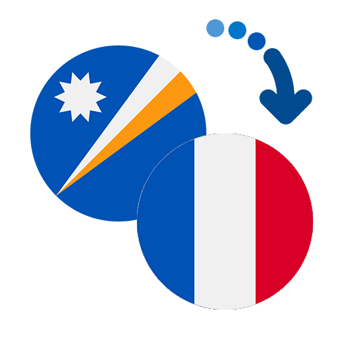Wie kann man online Geld von den Marshallinseln nach Frankreich senden?