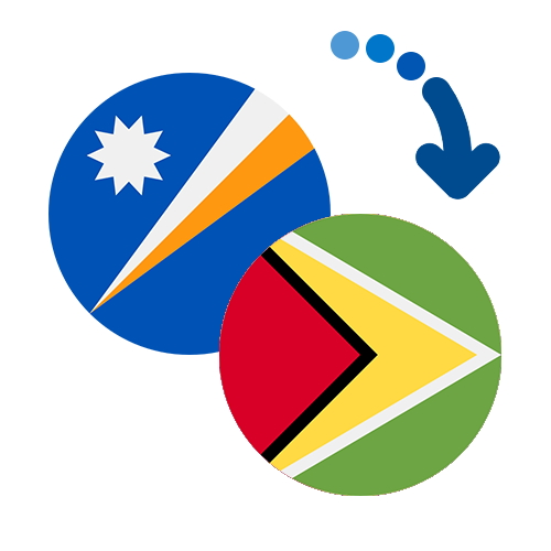 Wie kann man online Geld von den Marshallinseln nach Guyana senden?