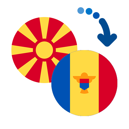 Wie kann man online Geld von Mazedonien nach Moldawien senden?