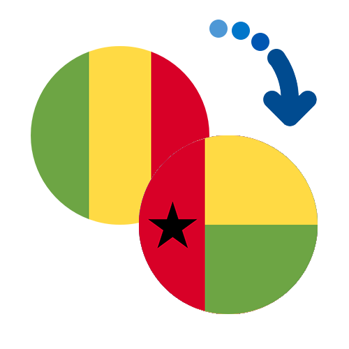 Wie kann man online Geld von Mali nach Guinea-Bissau senden?