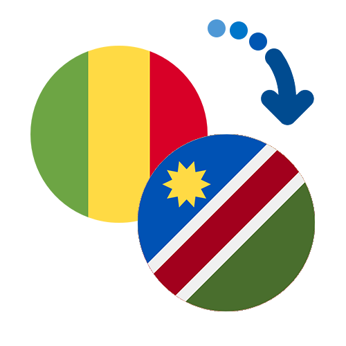 Wie kann man online Geld von Mali nach Namibia senden?