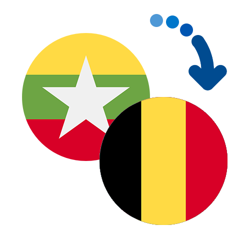 Wie kann man online Geld von Myanmar nach Belgien senden?