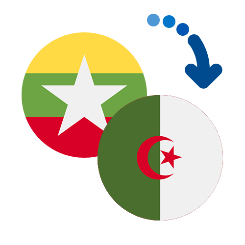 Wie kann man online Geld von Myanmar nach Algerien senden?