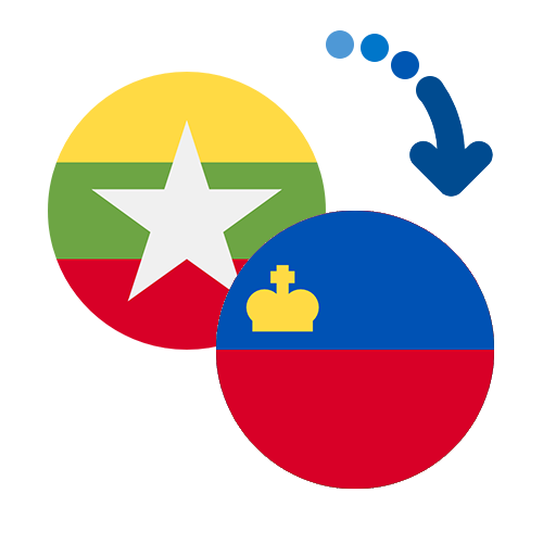 Jak wysłać pieniądze z Birmy do Liechtensteinu online?