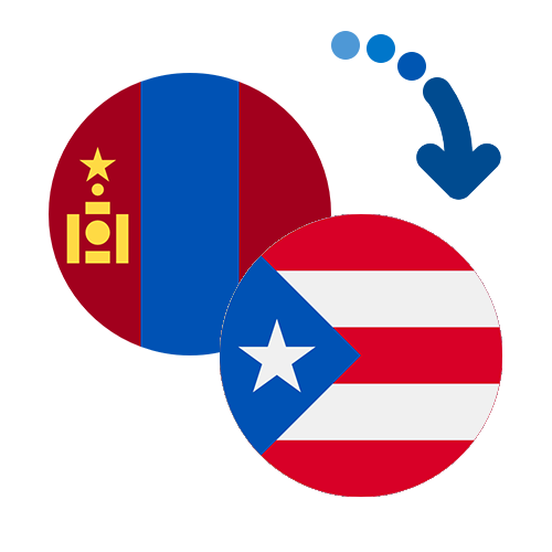 ¿Cómo mandar dinero de Mongolia a Puerto Rico?
