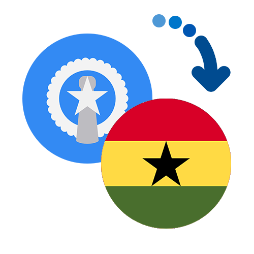 Wie kann man online Geld von den Nördlichen Marianen nach Ghana senden?