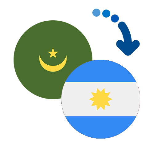 Wie kann man online Geld von Mauretanien nach Argentinien senden?