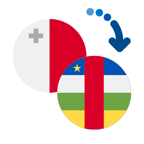 Wie kann man online Geld von Malta in die Zentralafrikanische Republik senden?