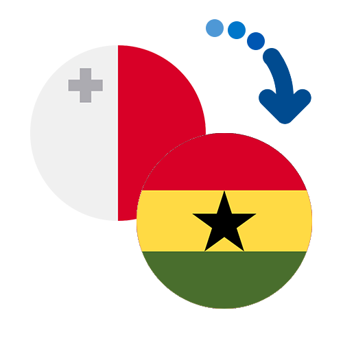 Wie kann man online Geld von Malta nach Ghana senden?