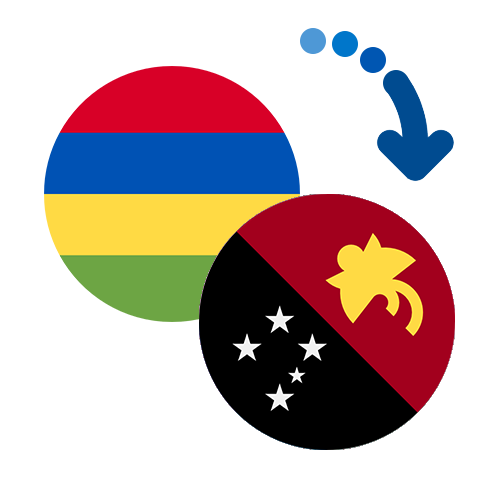Wie kann man online Geld von Mauritius nach Papua-Neuguinea senden?